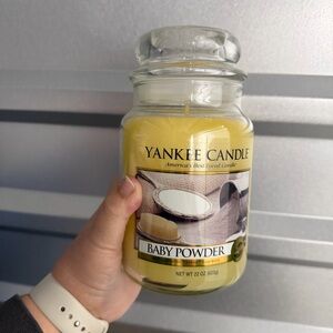 New Vintage Yankee Candle Baby Powder Large 22 Oz